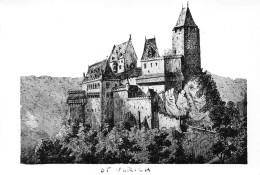 68 Ribeauvillé Chateau Saint ULRICH Dessin Estampe Croquis Pastelle N° 58 \MK3026 - Ribeauvillé