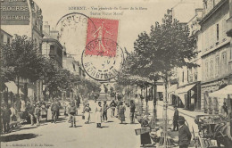 CPA56- LORIENT- Vue Générale Du Cours De La Bove- Statue Victor Masse - Lorient