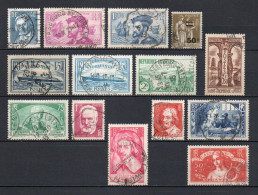 - FRANCE N° 295/308 Oblitérés (14 Timbres 1934-35 Avec Art Et Pensée) - Cote 102,00 € - - Used Stamps