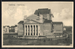 AK Duisburg, Ansicht Vom Stadttheater  - Theatre