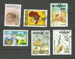 SENEGAL N°581, 593, 606, 628, 633, 634 Cote 5.35€ - Oblitérés