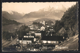 AK Berchtesgaden, Ortsansicht Mit Watzmann Aus Der Vogelschau  - Berchtesgaden