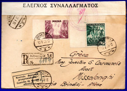 2998.POLAND.VERY FINE 1939 COVER TO GREECE, CURRENCY CONTROL - Briefe U. Dokumente