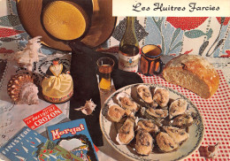 Recette Huitres Gratinées Farcies à La Charentaise Marennes Oléron Ou Portugaises Crozon Morgat  N° 59 \MK3029 - Recipes (cooking)