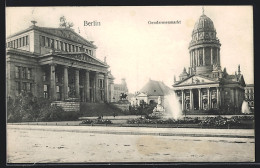 AK Berlin, Gendarmenmarkt Mit Fontaine  - Mitte