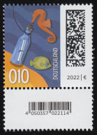 3723F Flaschenpost 10 Cent - Wertangabe 010, Mit Nummer Und Codierfeld ** - Rollenmarken