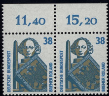 1400 SWK 38 Pf Paar OR ** Postfrisch - Unused Stamps