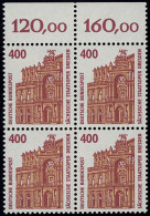 1562 SWK 400 Pf OR-Viererbl. ** Postfrisch - Unused Stamps