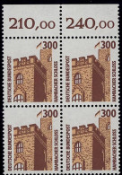 1348 SWK 300 Pf OR-Viererbl. ** Postfrisch - Nuevos