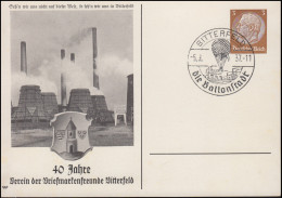 PP 122 Briefmarkenfreunde Bitterfeld Passender SSt Die Ballonstadt 5.9.1937 - Sonstige & Ohne Zuordnung