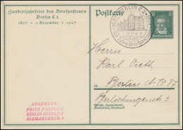 PP 104 Jahrhundertfeier Briefpostamt Berlin / Briefträger Passender SSt 1.12.27 - Sonstige & Ohne Zuordnung