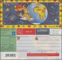 Päckchenadresszettel PZ 8/03 Felix WELT, Ersttagsstempel KREFELD 8.3.1999 - Maschinenstempel (EMA)