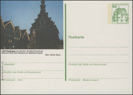 P134-j8/128 - 7300 Esslingen, Rathaus Zu Weihnachten ** - Cartes Postales Illustrées - Neuves