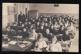 Foto AK Kinder Schule Schulklasse 1930, Klassenzimmer Lehrer, Ungebraucht - Other & Unclassified