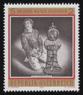 1295 100 J. Wiener Staatsoper, Die Zauberflöte, Mozart, 2 S, Postfrisch  ** - Unused Stamps