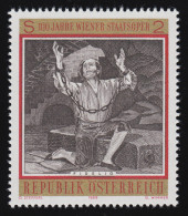 1296 100 J. Wiener Staatsoper, Fidelio, Beethoven, 2 S, Postfrisch  ** - Ongebruikt