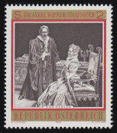 1298 100 J. Wiener Staatsoper, Don Carlos, Guiseppe Verdi,  2 S, Postfrisch  ** - Ongebruikt