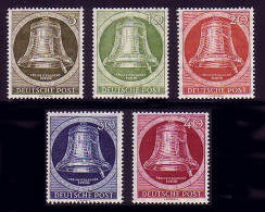 82-86 Glocke II (Klöppel Rechts) Kompletter Satz Postfrisch ** - Unused Stamps