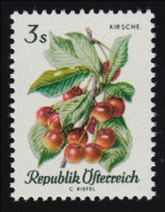 1228 Einheimische Obstsorten, Süßkirschen, 3 S, Postfrisch, **  - Nuevos