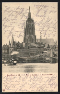 AK Frankfurt A. M., Dom Und Saalhof Von Der Untermainbrücke  - Frankfurt A. Main