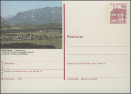 P138-n2/018 8235 Piding - Ortsansicht Und Berge ** - Geïllustreerde Postkaarten - Ongebruikt