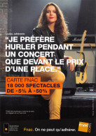 FNAC Concert  PUB Publicité  Spectacle   N° 3 \MK3034 - Reclame