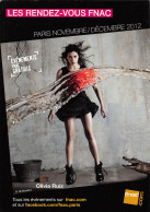 FNAC Olivia RUIZ 2012  PUB Publicité  Spectacle   N° 14 \MK3034 - Reclame