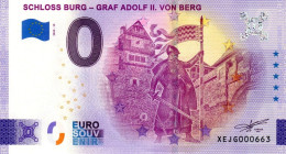 Billet Touristique - 0 Euro - Allemagne - Schloss Burg (2022-15) - Essais Privés / Non-officiels