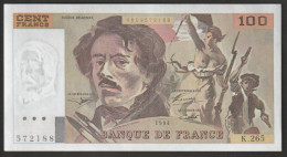 100 Francs - Delacroix 1994 - K.265 - 572188  - NEUF, Pas De TROU Et Pas De Plis - TTB - 100 F 1978-1995 ''Delacroix''