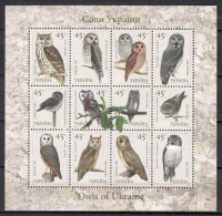 Ukraine 2003 Ucrania / Birds Owls MNH Aves Búhos Oiseaux Vögel / Cu21867  40-46 - Otros & Sin Clasificación