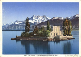 11914502 Lac Leman Genfersee Ile De Salagnon Et Dents Du Midi Genf - Autres & Non Classés