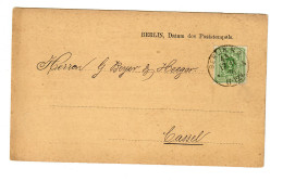 Postkarte Berlin, 1876 Nach Kassel, Gestanzte Karten, Besuchtsanzeige - Lettres & Documents