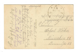 AK: S.M.S Kaiser Friedrich III, Marine Schiffspost Nr. 92, 1917 - Briefe U. Dokumente