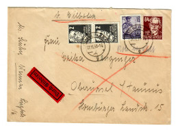 Eilboten Weimar 1953 Nach Oberursel, Rückseitige Typ-Bestimmung - Lettres & Documents