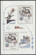 CSSR: 1983, Blockausgabe: Mi. Nr. 53, Interkosmosprogramm – Gemeinsamer Weltraumflug UdSSR-ČSSR.  **/MNH - Europa