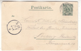 Allemagne - Empire - Carte Postale De 1898 - Oblit Stuttgart - Exp Vers Leipzig - Vue Schlossplatz - - Storia Postale