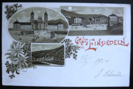 Gruss Aus Einsiedeln,Litho - Suisse CH - SZ 1900 - Einsiedeln