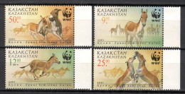 Kazakhstan 2001 / Animals Mammals Donkeys WWF MNH Fauna Burros Mamíferos Säugetiere / Cu21975  32-33 - Otros & Sin Clasificación