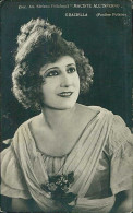 PAULINE POLAIRE / GIULIETTA GOZZI (  RAVENNA / ITALY  ) ITALIAN ACTRESS - RPPC POSTCARD 1920s  (TEM503) - Zangers En Musicus