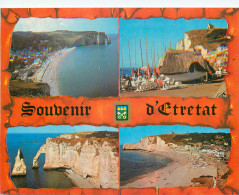 ETRETAT La Falaise D Aval La Plage Et Les Caloges 16(scan Recto-verso) MD2506 - Etretat