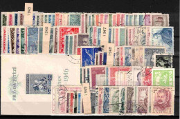 Tchécoslovaquie 1945-1949, Lot Avec Timbres Obliteré /qq Timbres Neufs) - Collections (sans Albums)