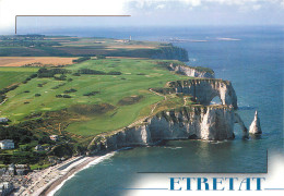 ETRETAT Vue Generale Aerienne La Plage 11(scan Recto-verso) MD2515 - Etretat