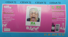 1  ETIQUETTE  De  BIERE   BRASSERIE  BIZARRE   SESSION  IPA   72190  ST  PAVACE   33 CL - Birra