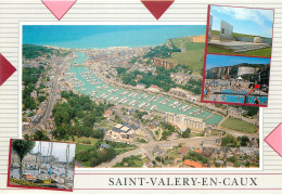 SAINT VALERY EN CAUX Vue Aerienne Le Port De Plaisance 11(scan Recto-verso) MD2516 - Saint Valery En Caux