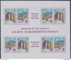 1976 EUROPA CEPT  Monaco Foglietto "Edifici Postali" MNH** - Autres & Non Classés