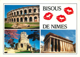 NIMES La Tour Magne La Maison Carree Les Arenes 12(scan Recto-verso) MD2527 - Nîmes
