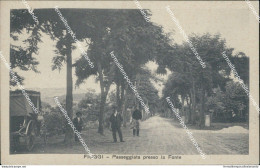Bq320 Cartolina Fiuggi Passeggiata Presso La Fonte Provincia Di Frosinone - Frosinone