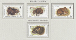 JAMAICA 1996 WWF Animals Indian Coney Mi 882-885 MNH(**) Fauna 550 - Ongebruikt