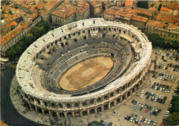 NIMES Vue Aerienne Les Arenes La Rome Antique 25(scan Recto-verso) MD2541 - Nîmes