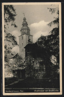 AK Sondershausen /Thür., Stadtmauer Mit Stadtkirche  - Sondershausen